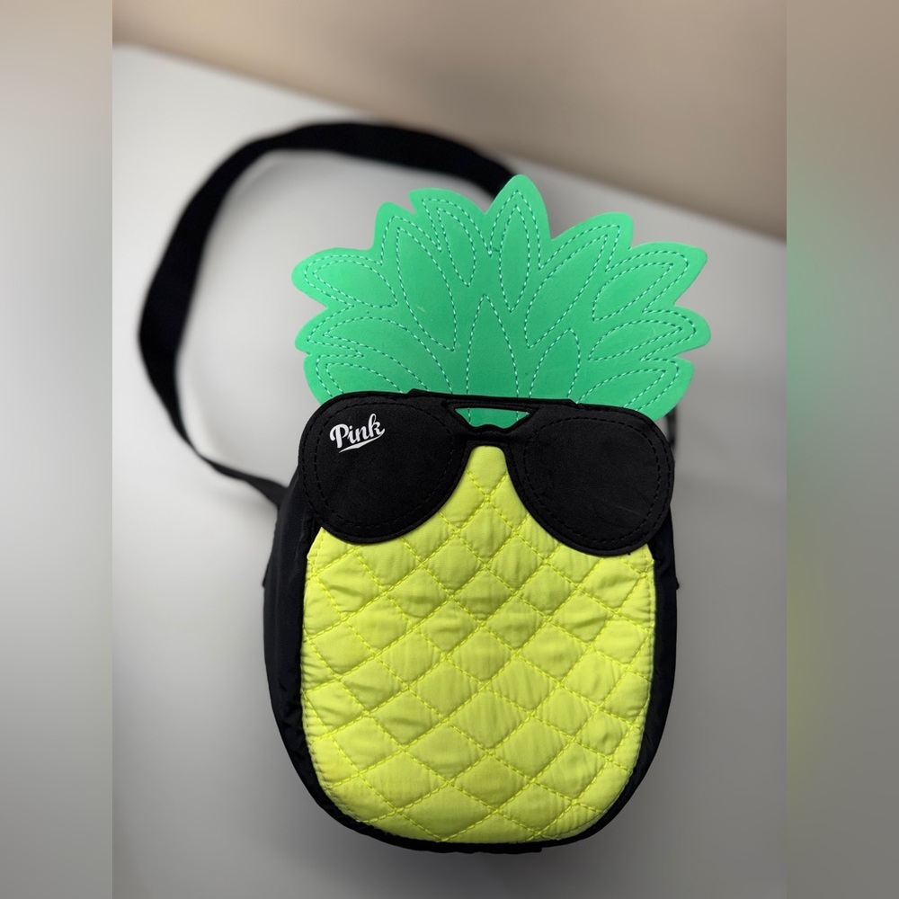 Victoria's Secret PINK Lunchbox Bag, Cooler Beach Tote Pineapple Purse Small